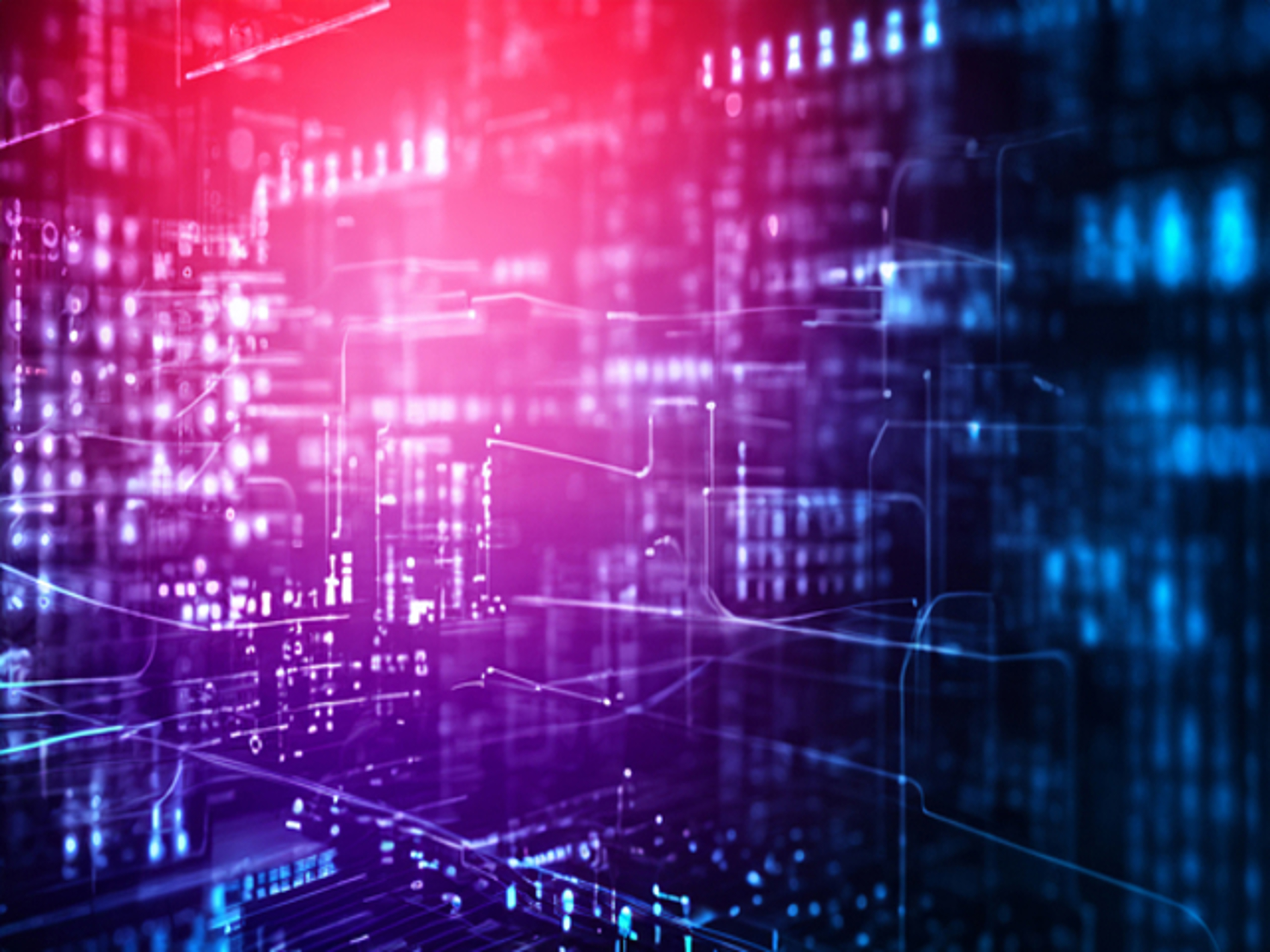 Futuristic image of data