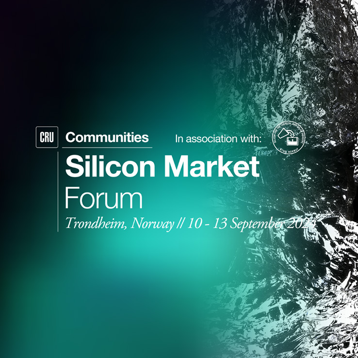Main stage at the CRU Silicon Market Forum
