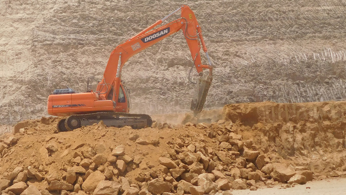 Phosphate dig site
