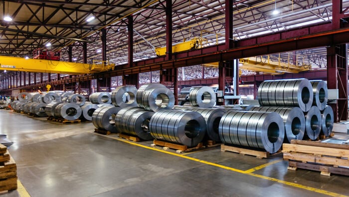 Rolls of steel sheet